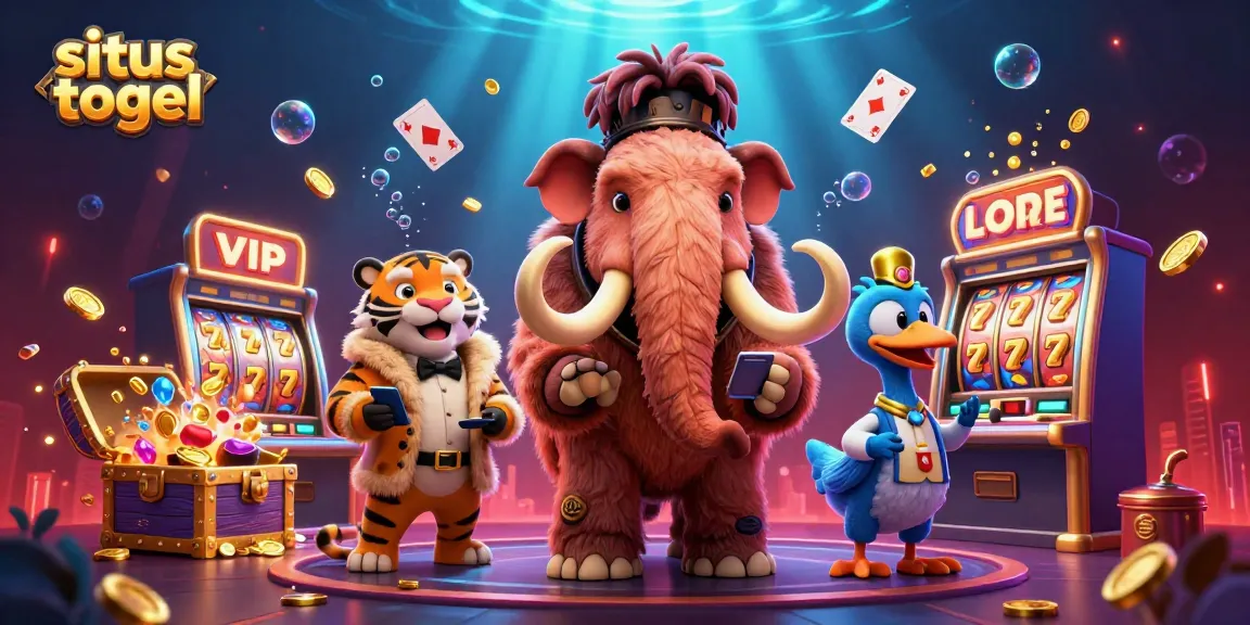 Experience exhilarating play with situs togel as a mammoth bouncer checks IDs at an underwater casino entrance.