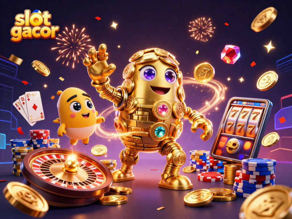 Experience thrilling wins with slot gacor as golden golem and sparkling coins come alive!