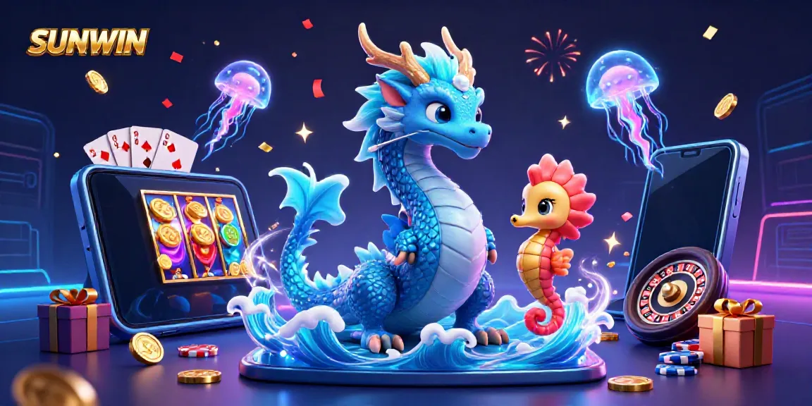 Engage in thrilling casino games with SUNWIN, featuring vibrant characters and dynamic gameplay elements.