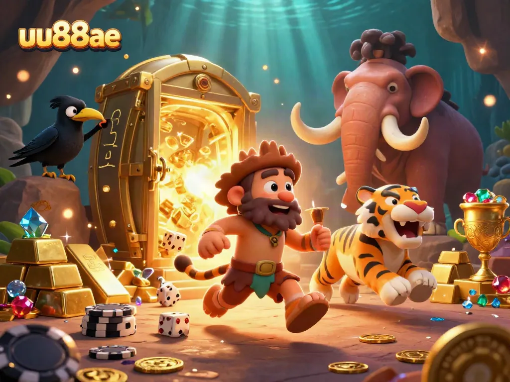 Experience thrilling gaming at uu88ae with a dynamic prehistoric casino featuring unique characters and vivid treasures.