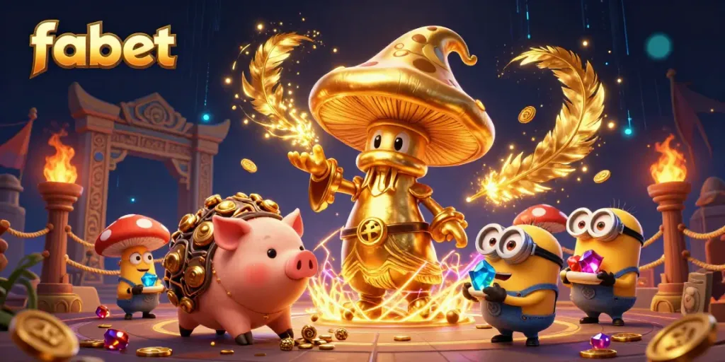 Experience the thrill of fabet as the magical wizard and his treasure-hunting companions ignite the casino atmosphere.
