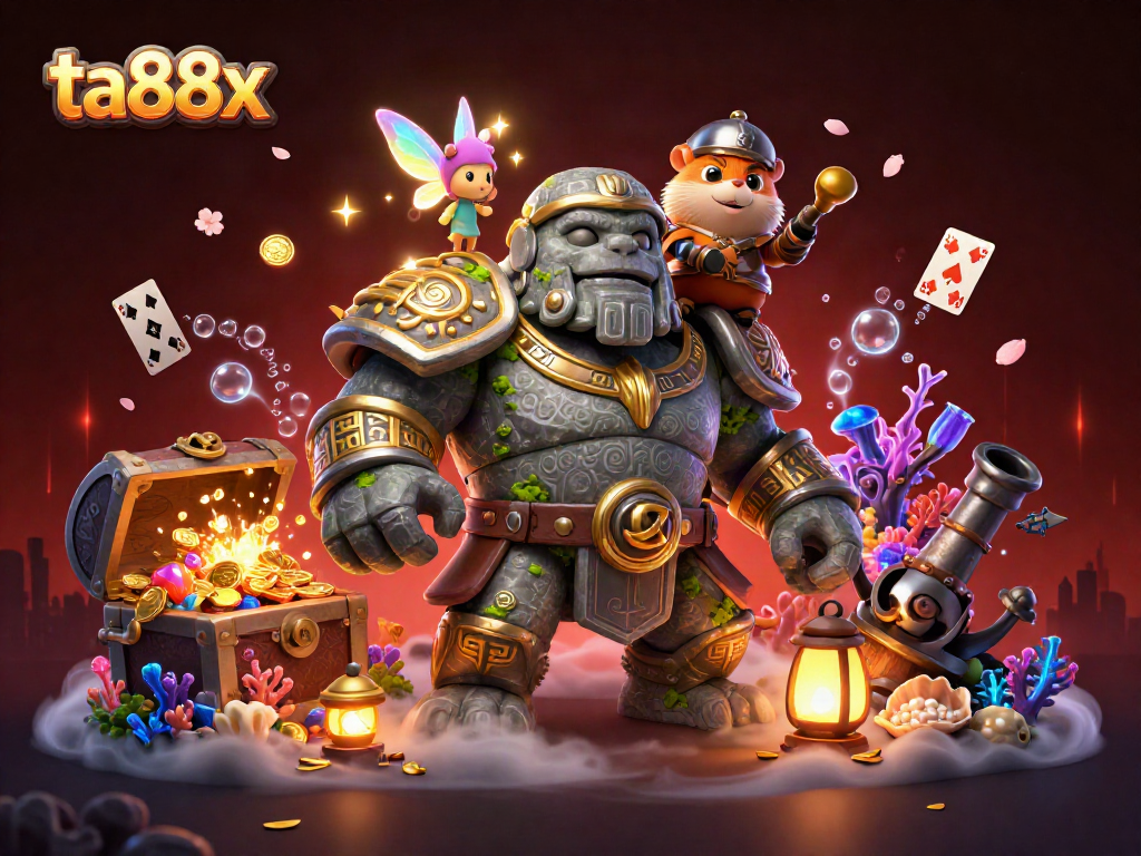 Experience magical wins at ta88x with a stone golem guardian, fairy magic, and hamster knight.
